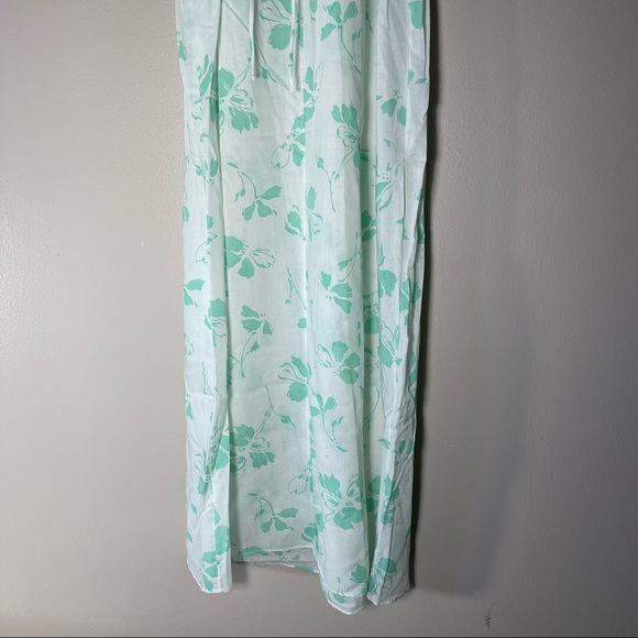 VTG Dress Mint Green Floral Flowers Ruffle Like New Vintage Lightweight - Picture 8 of 16